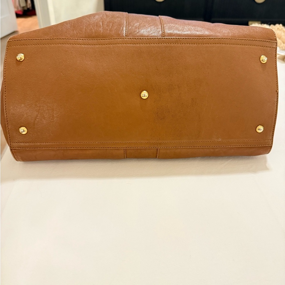 Yves Saint Laurent Brown Leather Medium Cabas Chyc Tote - Picture 10 of 15